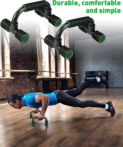 Miniatura 6 de CUNCUI Barra de flexión, estructura portátil para entrenamiento de fitness en casa, soporte de empuje para entrenamientos de piso, adecuado