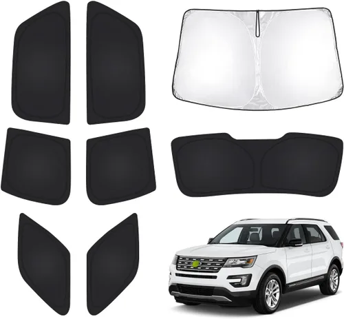Miniatura 8 de T TGBROS Parasol para parabrisas para Honda Civic 2022-2025 2026, parasol grueso con bloqueo UV y opaca, para privacidad, plegables, 8 accesorios