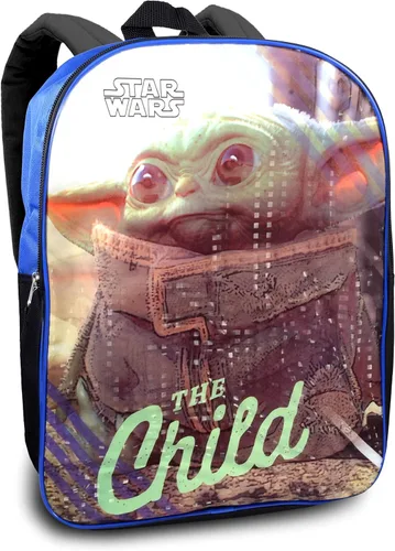 Miniatura 3 de Disney Mochila Baby Yoda con juego de lonchera Paquete con mochila escolar Baby Yoda de 15 pulgadas, lonchera Yoda para bebé, calcomanías, más