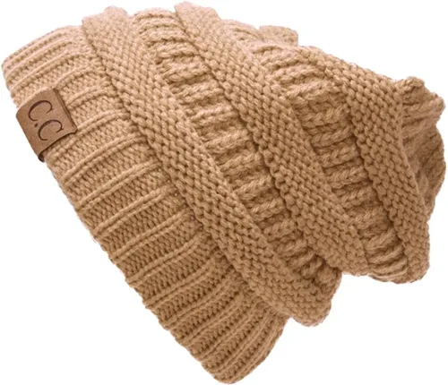 Miniatura 353 de C.C Trendy Warm Chunky Soft Stretch Cable Knit Beanie