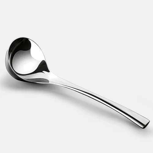 Zjunhm - Cucharón para salsa, cucharón de sopa pequeño, 8.3 pulgadas, acero inoxidable SUS304, pulido con espejo, apto para lavavajillas, 1 pieza