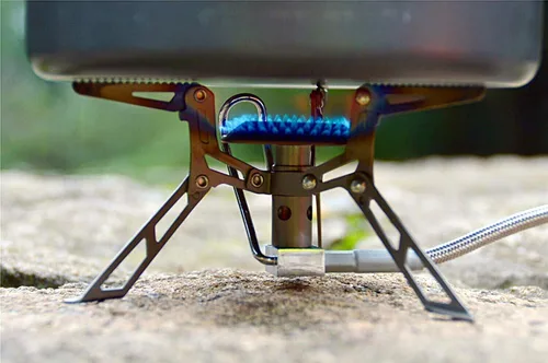 Miniatura 6 de Fire-Maple Blade 2 Estufa portátil de propano para acampar y mochilero ultraligera Estufas de senderismo de titanio con tubo de precalentamiento