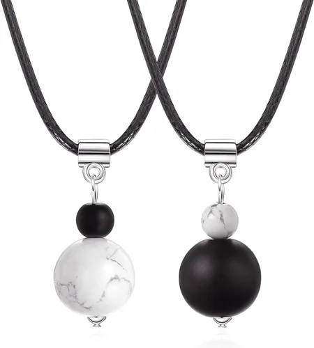 Tarsus Collar para parejas, collares de relación a juego, prométele ella, regalos de joyería para pareja, novio, novia, mujeres, hombres, amistad,