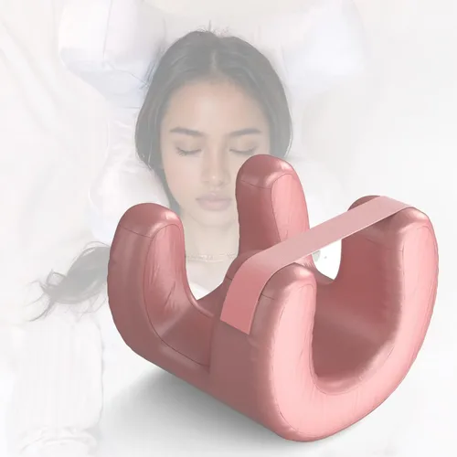 Almohada facial para arrugas, almohada de masaje facial rosa para dormir boca abajo para arrugas, satén para mantener las arrugas faciales y las