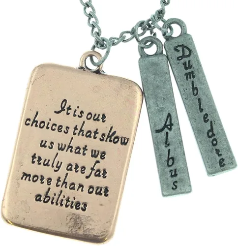 Miniatura 3 de Collar con diseño de Harry Potter con cita del personaje Albus Dumbledore