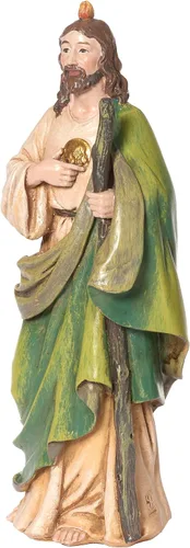 Miniatura 3 de Roman Joseph's Studio Inc.. Figura de St Jude en base, colección renacentista a escala de 6 pulgadas, 6.5 pulgadas de alto, resina y piedra, regalo