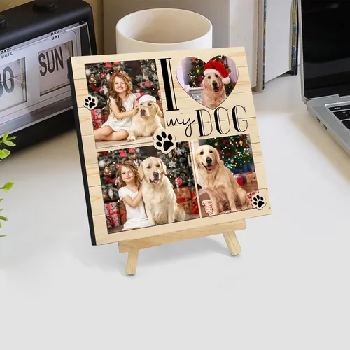 Miniatura 7 de Custom Style Regalos de fotos personalizados, marco de fotos personalizado, impresión de fotos con caballete, regalos de fotos cuadrados Estilo t