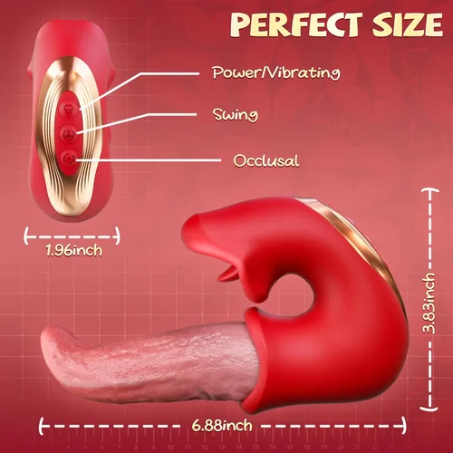 Miniatura 6 de Juguetes sexuales para adultos para mujeres - KERERO vibrador de consolador 3 en 1, juguete sexual de rosa con 10 modos de vibración, oclusión