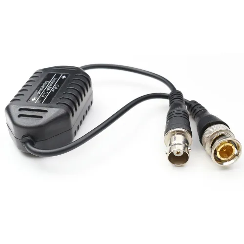 Miniatura 4 de Aislador de bucle de tierra para cámara de seguridad, BNC macho a hembra coaxial Video Ground Loop Isolator CCTV Balun 1 Pack
