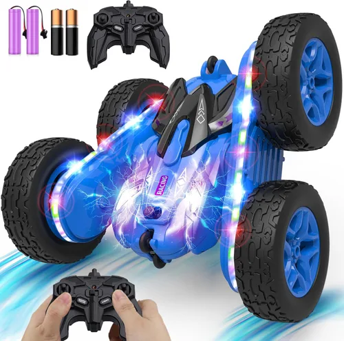TOY Life Coche de control remoto para niños, 2.4G HZ, auto de acrobacias a control remoto, juguetes de control remoto para niños y niñas, auto de