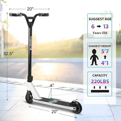 Miniatura 6 de VOKUL Patinete Pro Completo para niños, niños y niñas adolescentes desde 6 años - Patinete de acrobacias Pro Stunt para trucos de estilo libre