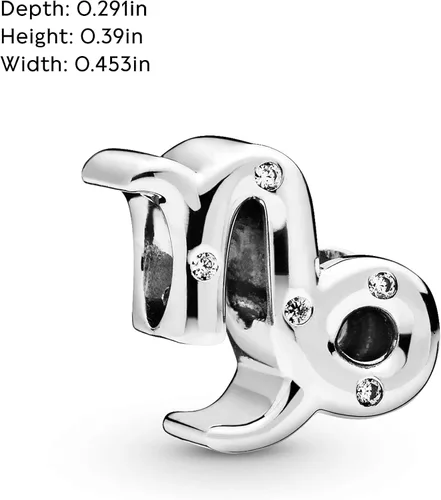 Miniatura 5 de PANDORA Joyería brillante con circonita cúbica del zodiaco de Capricornio en plata de ley Metal Circonita cúbica