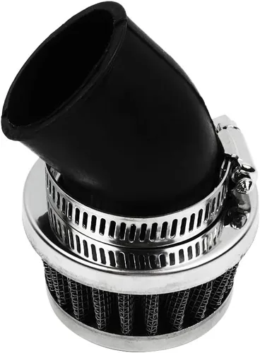 Miniatura 5 de Limpiador de filtro de aire de 1.378 in, cuello curvado en ángulo de 45 grados para 50 cc, 70 cc, 90 cc, 110 cc, 125 cc, PZ19, PZ20, Z50, Cb100
