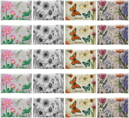 Miniatura 17 de PerKoop 100 paquetes de pañuelos de bolsillo, paquetes delgados de viaje, pañuelos faciales pequeños de tamaño billetera, papel higiénico