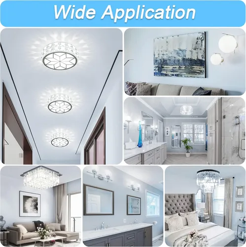 Miniatura 3 de comzler Bombilla LED G9 con base de clavija bi pin G9 de 6 W, luz blanca diurna 6000 K, bombillas G9 para candelabro, base de cerámica, equivalente