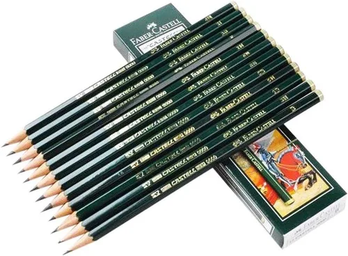 Miniatura 3 de Lápices de grafito Faber Castell, Castell 9000, grafito suave (12 unidades)