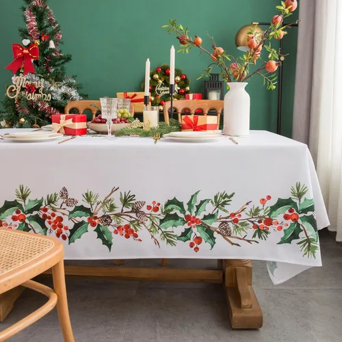 Miniatura 15 de EHouseHome - Mantel para interior y exterior, resistente al agua, tela de poliéster Babala