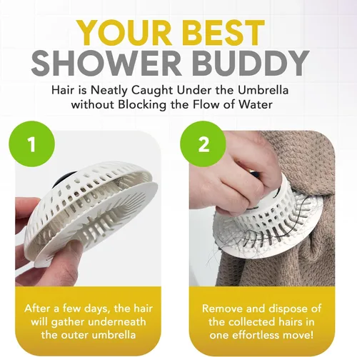 Miniatura 6 de ShowerShroom Stealth Recogedor de Cabello para Desagüe de Ducha - Tapón de Cabello para Desagüe de Ducha, Bañera y Lavabo de Baño, No Impedirá