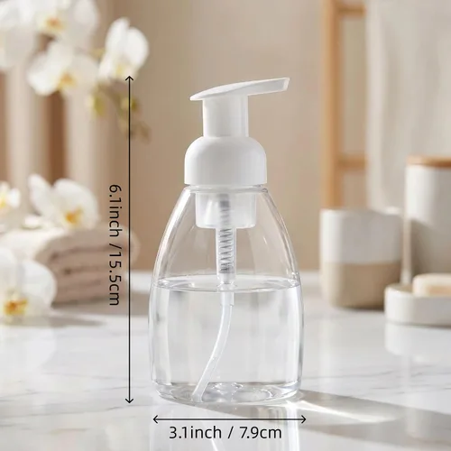 Miniatura 2 de Bekith Paquete de 12 botellas dispensadoras de jabón espumoso, dispensador de jabón de manos espumoso de 8 onzas, dispensador de espuma de jabón