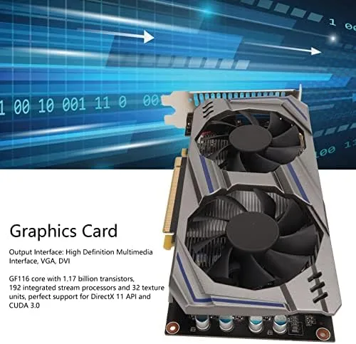 Miniatura 3 de Diyeeni Tarjeta gráfica 550Ti 4GB, 128Bit GDDR5, PCI Express2.0, HDMI DVI VGA, soporte DirectX11, tarjeta de video para juegos de computadora