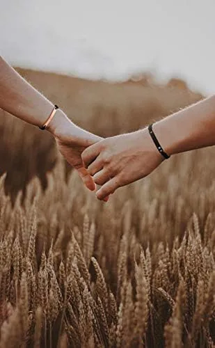 Miniatura 4 de MEALGUET - Pulseras magnéticas personalizadas para parejas de atracción mutua, pulseras de identificación trenzadas con nombre, conjunto de pulseras
