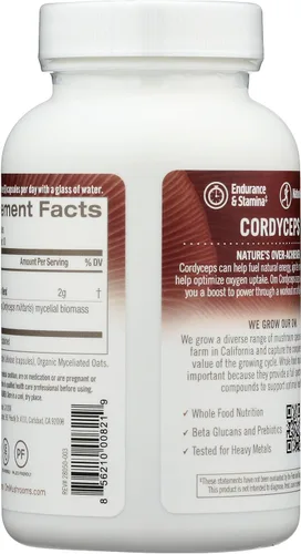 Miniatura 4 de Om Mushroom Superfood Cordyceps Mushroom Capsules Suplemento de superalimentos, 90 unidades, 30 días, energía, potencia, resistencia y soporte