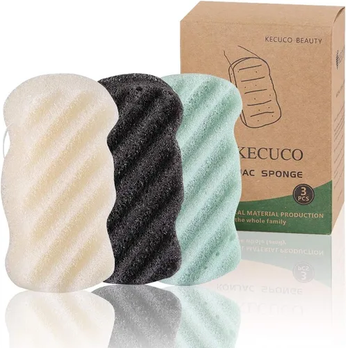 Miniatura 8 de Esponja de baño para mujeres, hombres, adultos, niños, 3 piezas. Esponja de esponja para baño, esponja corporal para baño, accesorios de baño