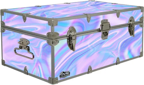 Miniatura 9 de C&N Footlockers Maletero de almacenamiento de diseño, temas de alimentos, 32 x 18 x 13.5 pulgadas, duradero y construido para durar, con cerradura