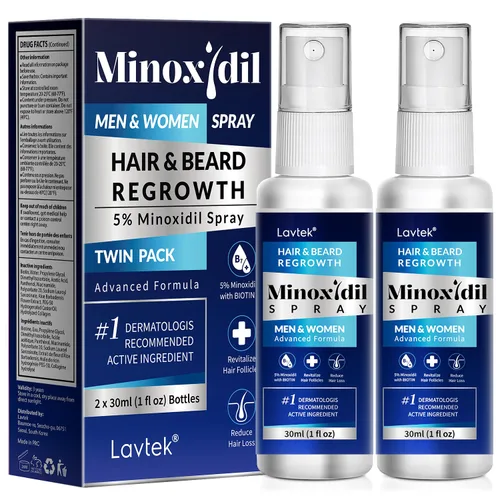 5% de minoxidil para cabello de hombres, minoxidil para mujeres para el crecimiento del cabello, spray de minoxidil para hombres y mujeres,