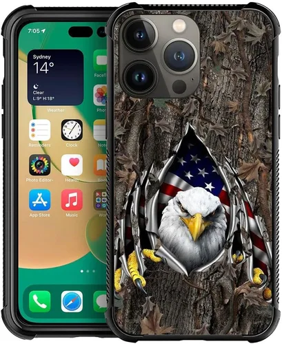 Miniatura 18 de DAIZAG Compatible con iPhone 13 Funda, Protección Total a Prueba de Golpes Antiarañazos Cubierta de TPU, Fundas para Hombre Mujer-Cruz de Madera