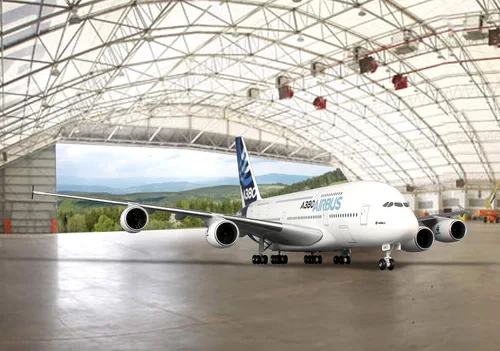 Miniatura 2 de Daron Skymarks Airbus A380-800 H/C con tren de aterrizaje, escala 1/200, blanco