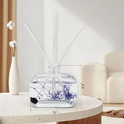 Miniatura 6 de Daroma - Juego de difusor de varillas con varillas de flores secas, difusor de varillas de aromaterapia con aceite esencial natural, difusor