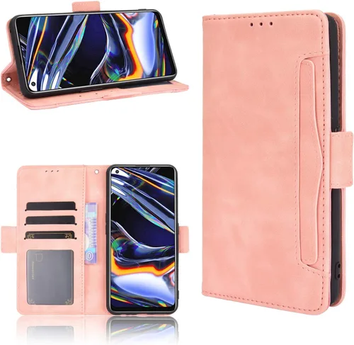 Miniatura 7 de Funda para Oppo Realme 7 Pro Funda para Oppo Realme 7 Pro RMX2170 Funda de piel sintética con tapa y tapa para Oppo Realme 7 Pro RMX2170, color negro
