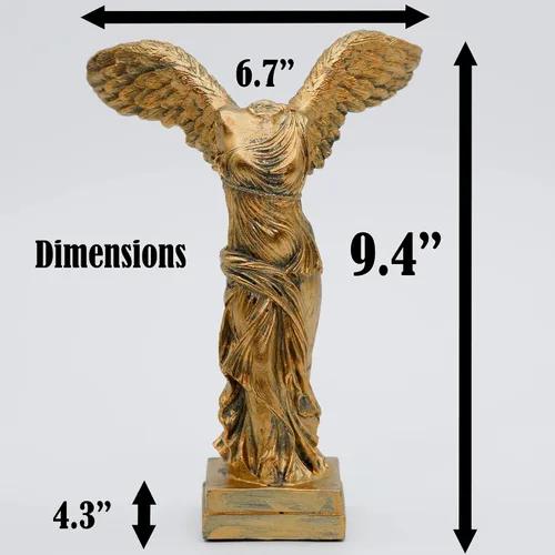 Miniatura 2 de Regalo decorativo de estatua de la victoria de samotracia, mitología griega y romana, diosa clásica, decoración de interiores para el hogar