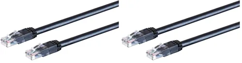 Miniatura 5 de Monoprice Cable de conexión Ethernet Cat6, sin enganches, clasificación para exteriores, trenzado, 550 MHz, UTP, 24 AWG, 3 pies, negro - Serie