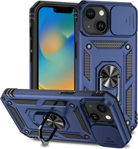 Miniatura 29 de Funda magnética compatible con iPhone 14 Pro de 6.1 pulgadas, funda magnética para iPhone 14 Pro con cubierta de cámara y soporte de grado militar