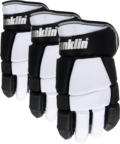 Miniatura 8 de Franklin Sports - Guantes de hockey para niños y jóvenes - Guantes junior para hockey callejero y sobre patines - Par de guantes acolchados