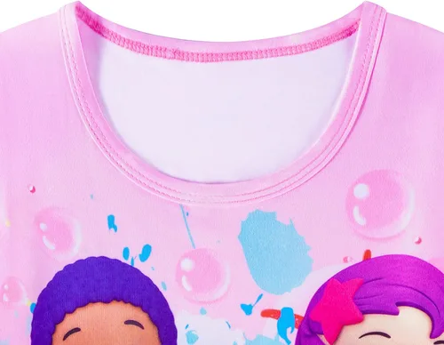Miniatura 6 de Vestido de dibujos animados de burbujas para niñas pequeñas vestidos con estampado Guppy para niños vestido camisero de 3 a 6 años