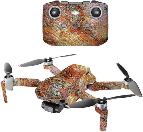 Miniatura 11 de MightySkins - Compatible con DJI Mini 2 Dron portátil - Floral de madera Funda protectora de vinilo duradera y única Fácil de aplicar, quitar