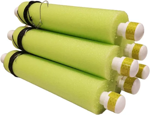 Paquete de 6 jarras de fideos, verde lima, rojo, azul, naranja, blanco y multicolor para bagre, aparejo de bagre, aparejo de pesca para gato, líneas