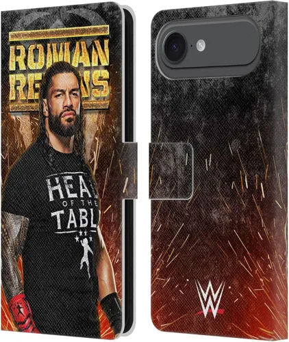 Miniatura 89 de Head Case Designs Officially Licensed WWE Distressed Logo Roman Reigns Leather Wallet Case Compatible with Apple iPhone 11