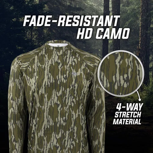 Miniatura 3 de Camisas Mossy Oak de caza para hombre, de manga larga, con camuflaje