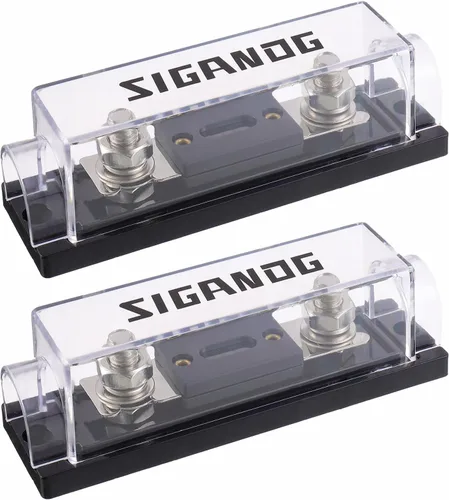 Portafusibles ANL de 150 Amperios calibre 0/2/4 con fusibles ANL de 150A para audio de coche, camión, bricolaje (paquete de 2)