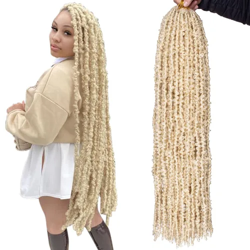 Miniatura 109 de ZRQ Butterfly Locs Cabello de Ganchillo Corto 6 Paquetes Negro Cabello Bob de Ganchillo 8 Pulgadas Locs Sintéticos Desordenados Desgastados Trenzas