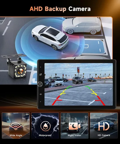 Miniatura 4 de MAHVEC Estéreo de automóvil de 10.4 pulgadas con CarPlay Android Auto, radio de pantalla táctil de rotación HD con Bluetooth, USB, Mirror Link, SWC