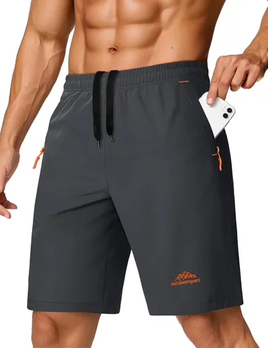 Miniatura 113 de TACVASEN Pantalones cortos deportivos para correr para hombre, 9 pulgadas, de secado rápido, pantalones cortos ligeros de verano, 3 bolsillos