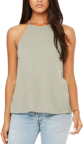 Miniatura 2 de Bella + Canvas - Camiseta de tirantes para mujer Flowy con cuello alto - 8809