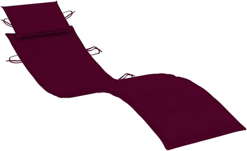 Miniatura 40 de Cojín para tumbona con almohada para la cabeza, cojines de asiento para exteriores para muebles de patio, sillas de descanso, tela (100% poliéster)