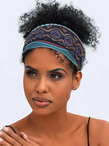 Miniatura 5 de Bohend Diademas anchas bohemias para mujer, 8 unidades, bandas elásticas antideslizantes para el cabello atléticas y yoga