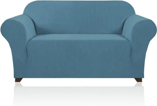 Miniatura 98 de PrinceDeco Funda elástica para sofá de 3 cojines, protector de muebles con parte inferior elástica antideslizante, apta para perros